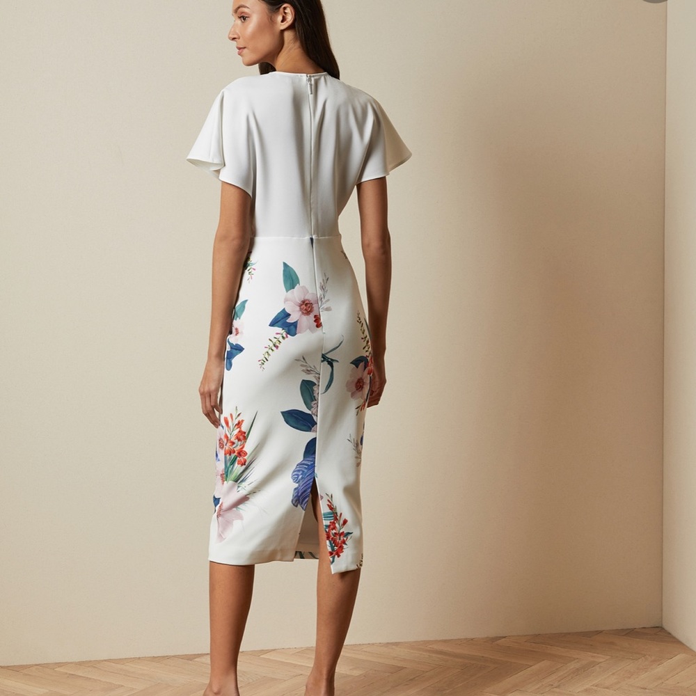 Sale Ted Baker Nerris Jamboree Twist Detail Dress Siz… Gem
